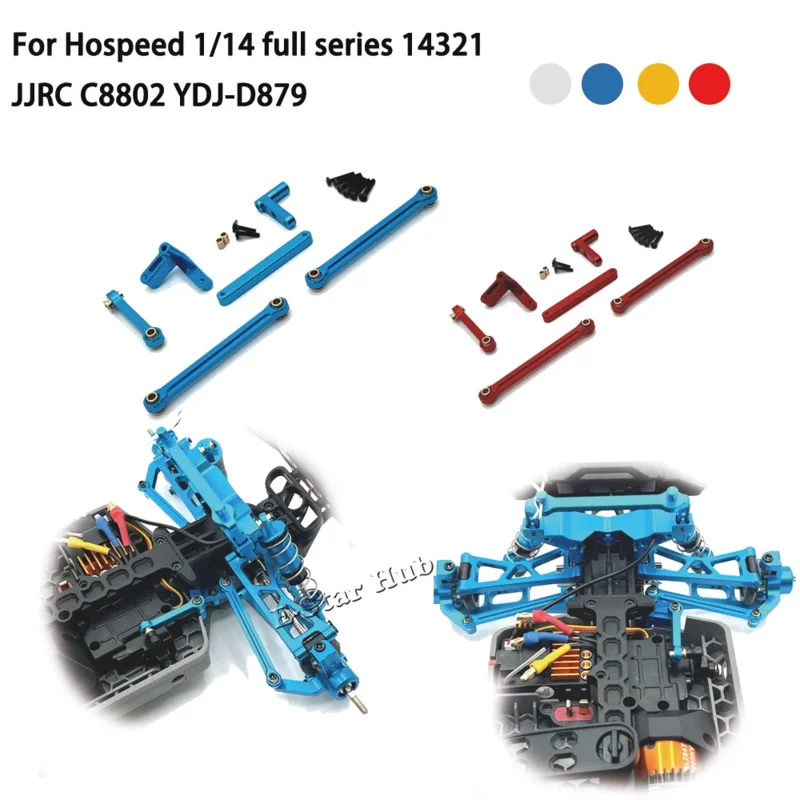 Steering Group Kit for Hospeed 1/14 Full Series 14321 JJRC C8802 YDJ-D879 Metal Upgrade Parts Rc Model Crawler Car Truck Buggy