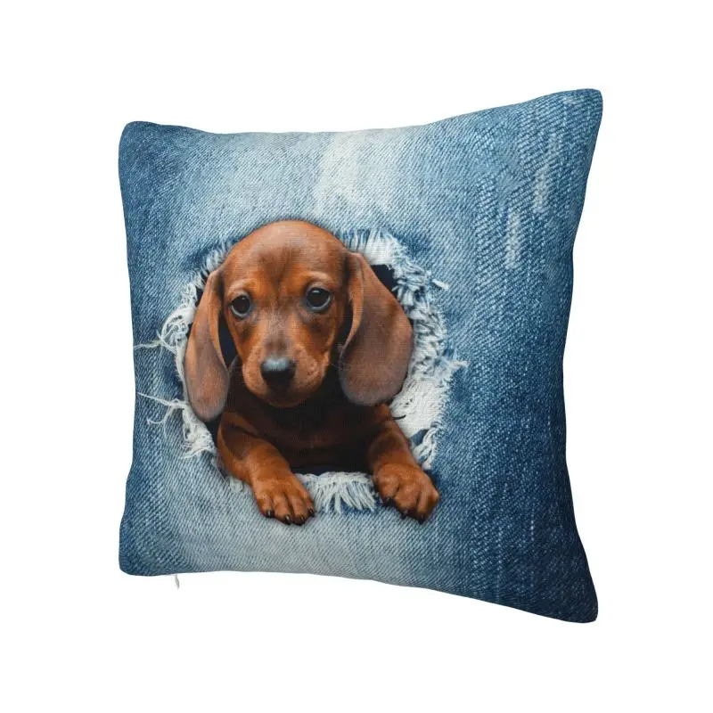 Sausage Dachshund Dog Throw Pillow Covers Home Decor 3D Printing Sofa Chair Cushion Cover Polyester Soft Pillowcase Dakimakura