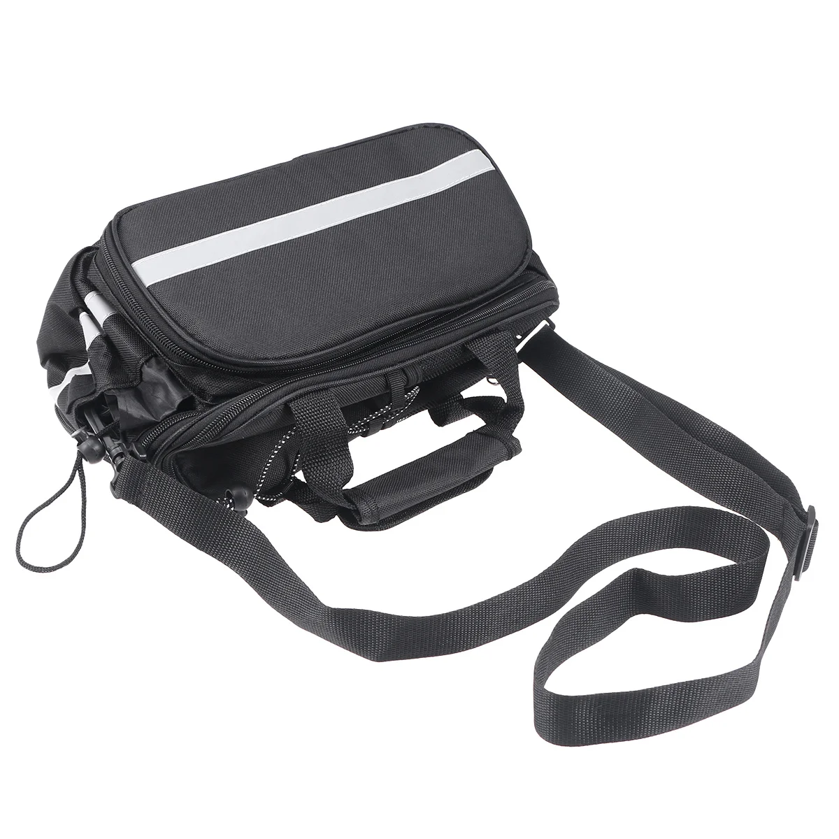 

Cycling Rear Seat Trunk Bag 20L Waterproof Foldable Side Pockets Detachable Backpack for Bike Commute Travel Grocery Storage