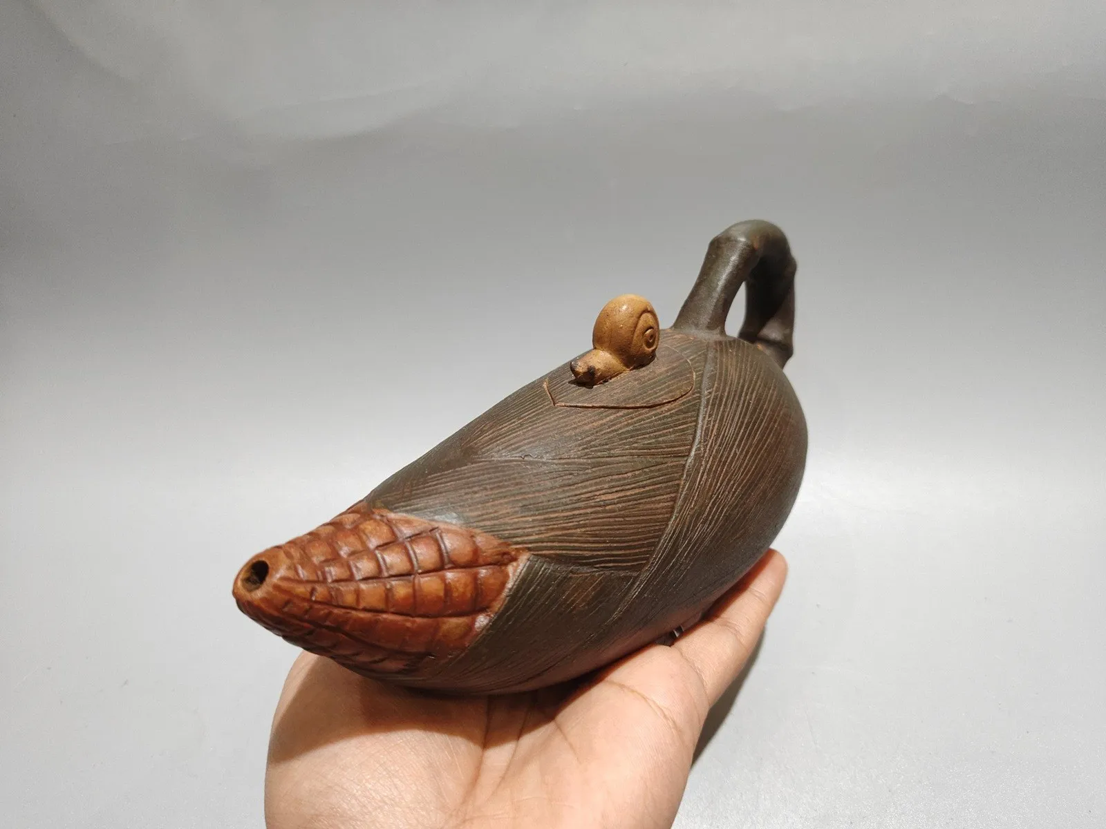 Chinese Yixing Zisha Clay Handmade Exquisite Corn Teapot 61038