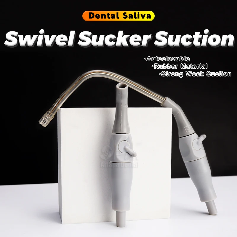 Practic Saliva Ejector Suction Of Dental Chair Weak Swivel Suction Plastic Head Autoclave 135 Spare Parts Unit Dentist Tools