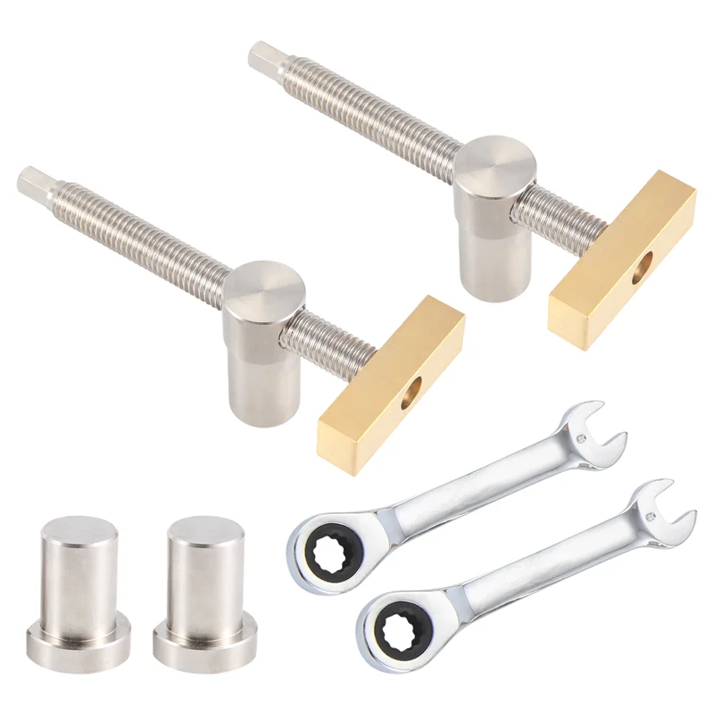 

ABUN-деревообрабатывающий регулируемый настольный зажим с 4 шт. отверстиями для собак, стопор, зажим, приспособление, тиски, столярные столярные инструменты