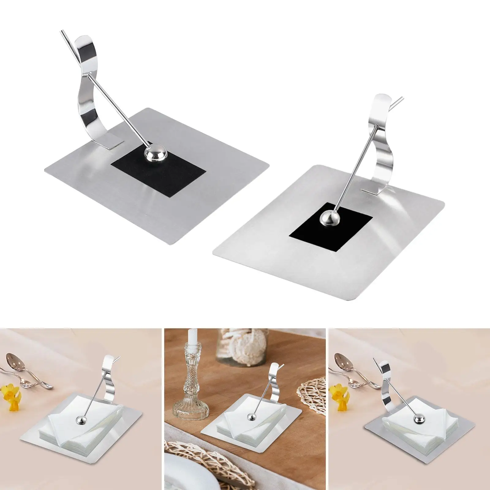 Stainless Steel Paper Towel Holder Napkin Holder Paper Towel Holder Square Restaurant Hotel Bar Table Press Paper Seat Paper Tow