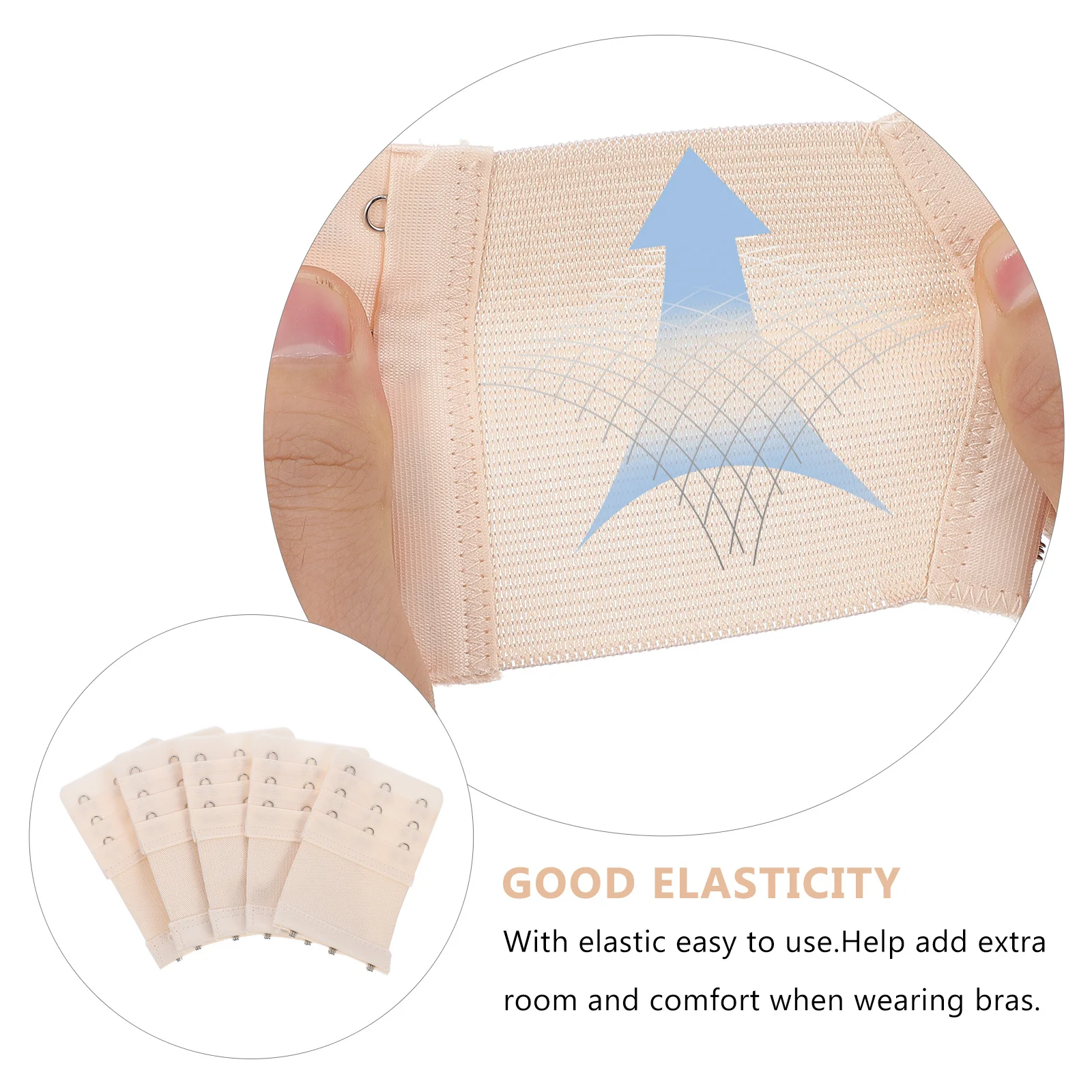 10 pièces d'extension de soutien-gorge pour femmes, boucles d'extension élastiques pour le dos, sangles de soutien-gorge réglables, crochet confortable, accessoires de lingerie