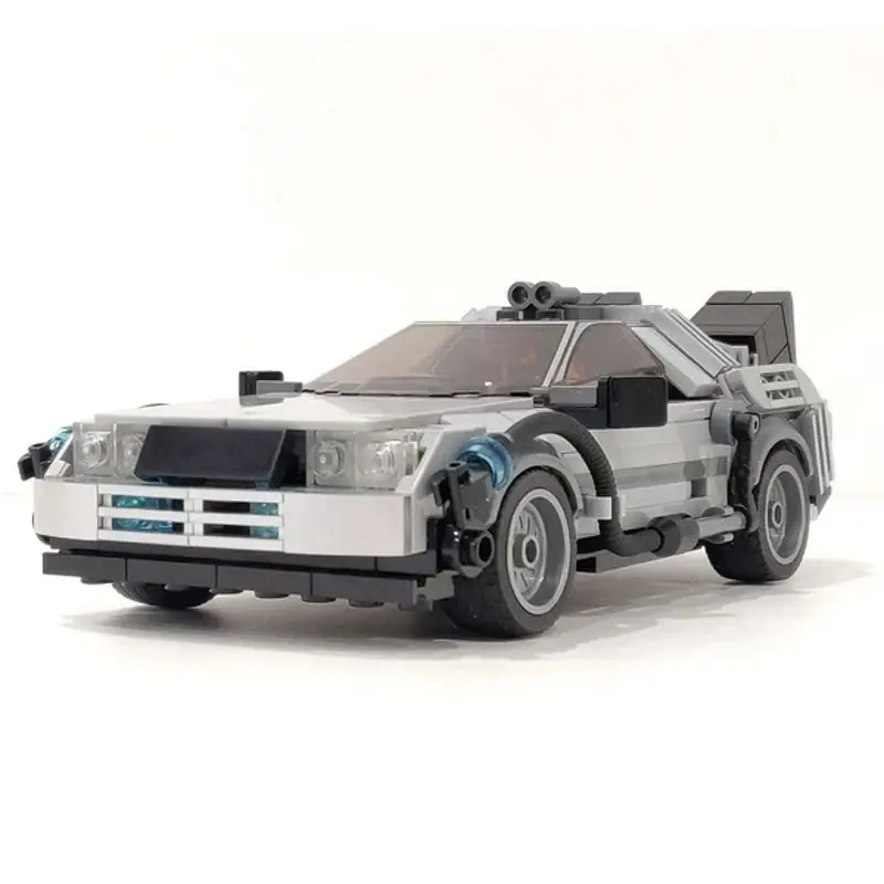 MOC Deloreaned Back to the Future Building BlockTruck Time Machine Assembly Technology ScienceFiction Racing Children\'s Gifts