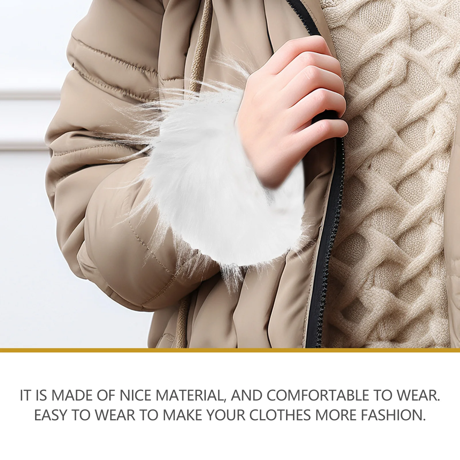 

Cuff Accessories Winter Wrist Furry Wrist Cuff Warmer Clothing Warm H cuffs Soft Cozy Trendy Style