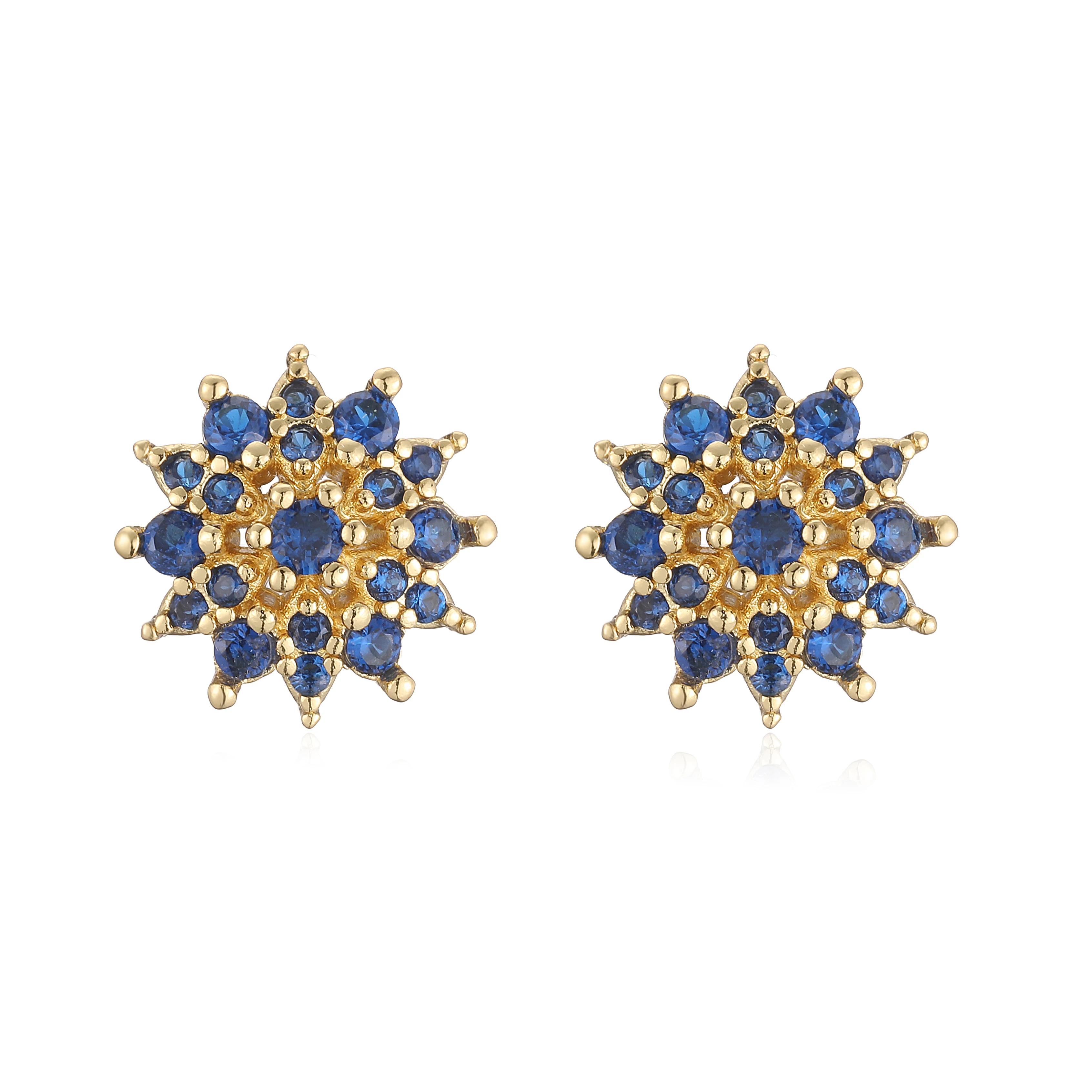 HECHENG، أقراط فاخرة متألقة تشيكوسلوفاكيا عباد الشمس، مجموعة هدايا مجوهرات عصرية للسيدات لحفلات الولائم، زوج واحد