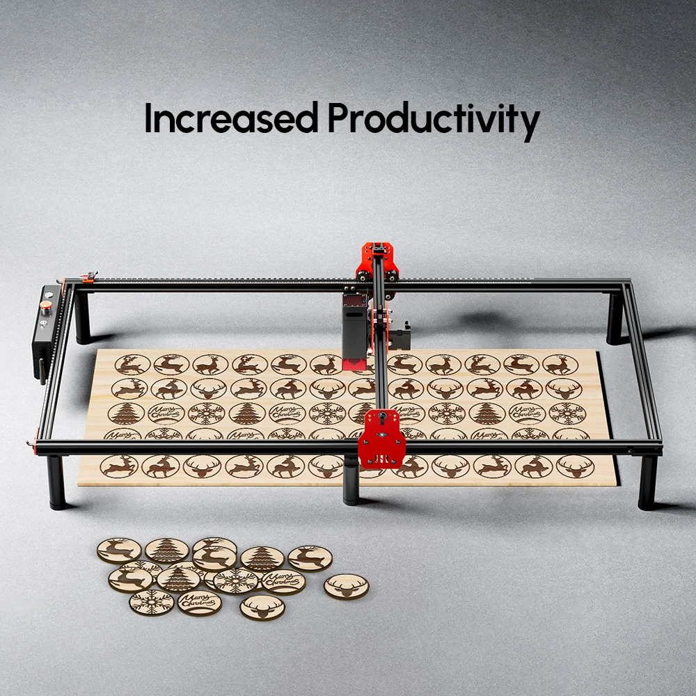 Imagem -03 - Algolaser Faça Você Mesmo Y-axis Extension Kit Gravador Máquina Cortador Atualizar Peças Rail Expandindo Maior Trabalhando 85x40cm Área