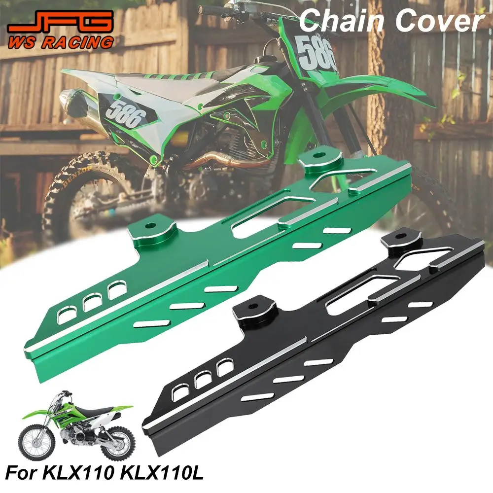 CNC Chain Cover Motorcycle Accessories Chain Protective Protection Guard For KAWASAKI KLX110 KLX110L KLX 110 110L Dirt Pit Bike