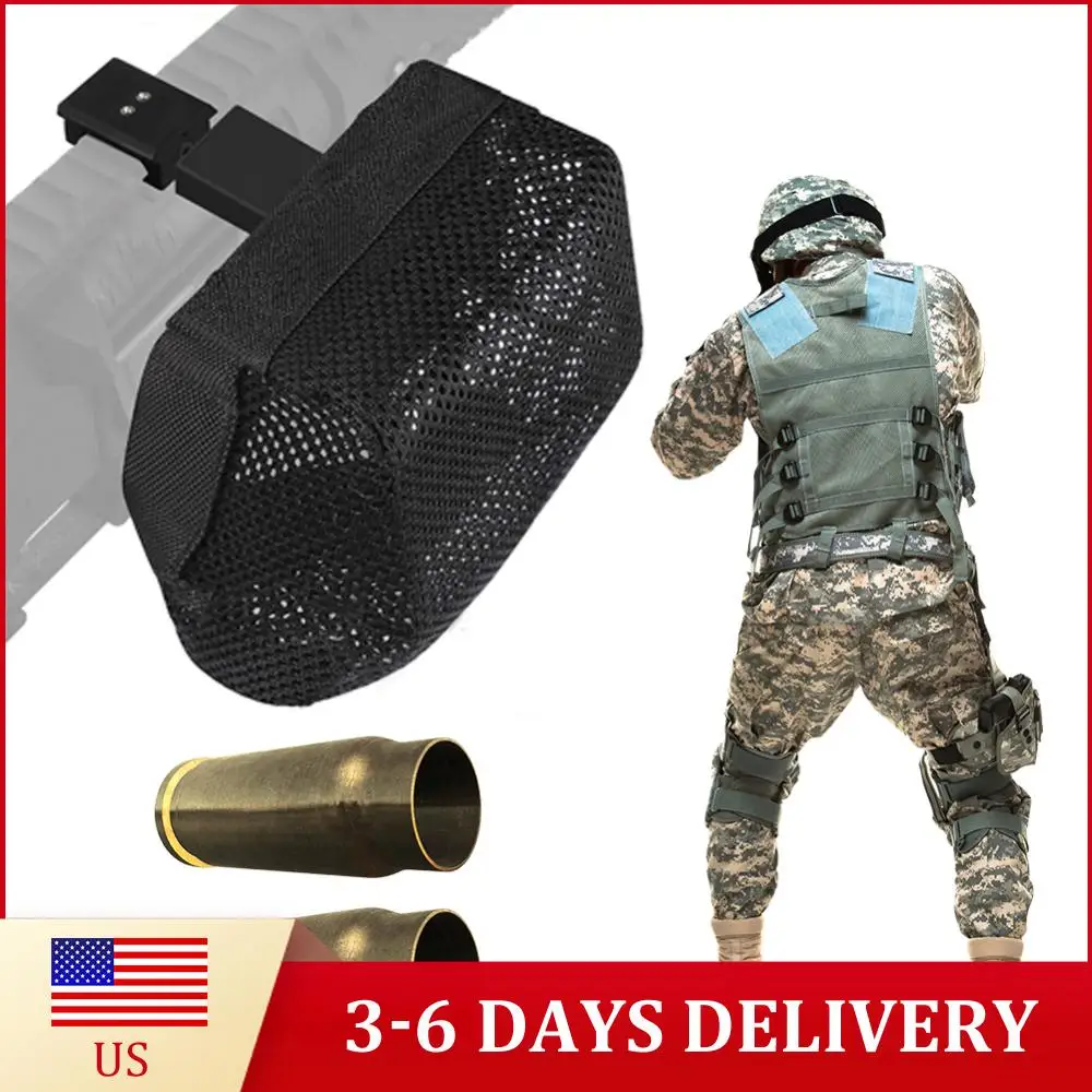 

Сетка для сбора патронов на открытом воздухе, быстросъемная сумка для патронов с отсоединяемым латунным держателем для патронов Picatinny, для аксессуаров к снаряжению для стрельбы