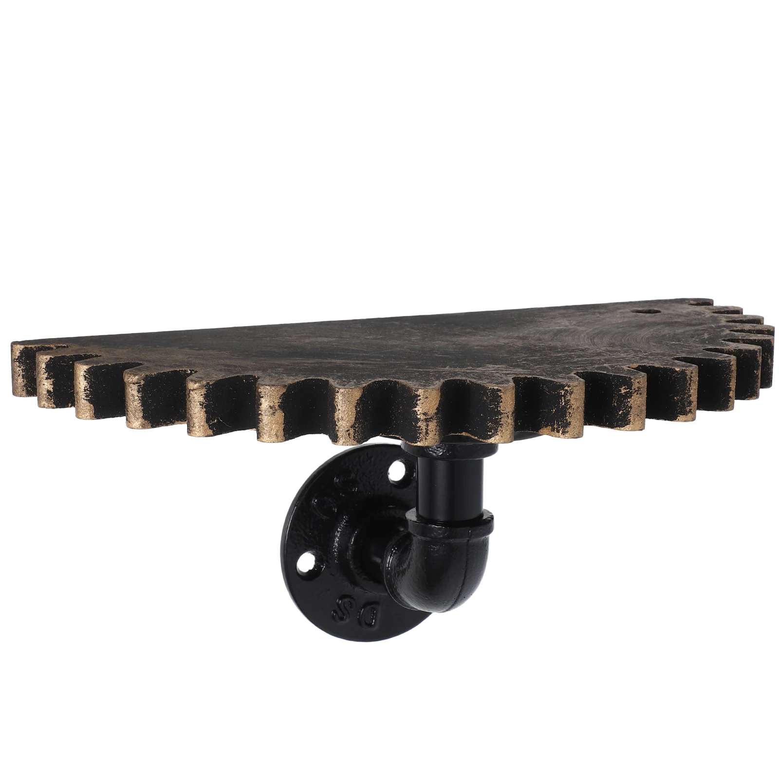 

Retro Water Shelf Industrial Farmhouse Floating Shelf Gear Wall Mount Bracket Rustic Decor Floating Shelves Storage Rack