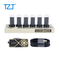 TZT EleksMaker IPS PR1 RGB Nixie Tube Clock with WiFi and Bluetooth Function for Desktop Decoration