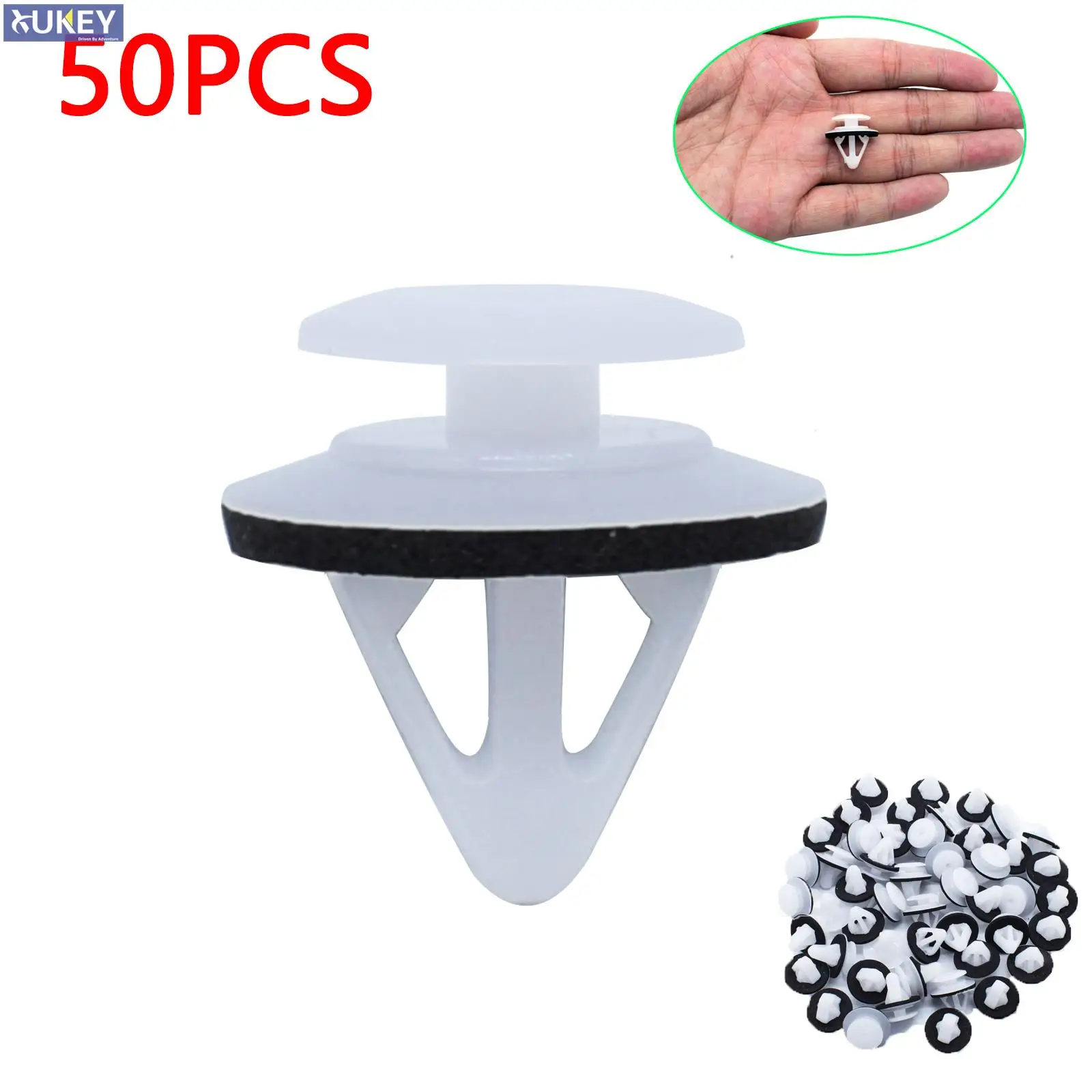 50Pcs Car Door Trim Panel Retainer Clips G18K-51-SJ3 Plastic Rivets Auto Fasteners For Mazda Moulding Side Fender Bumper Clips