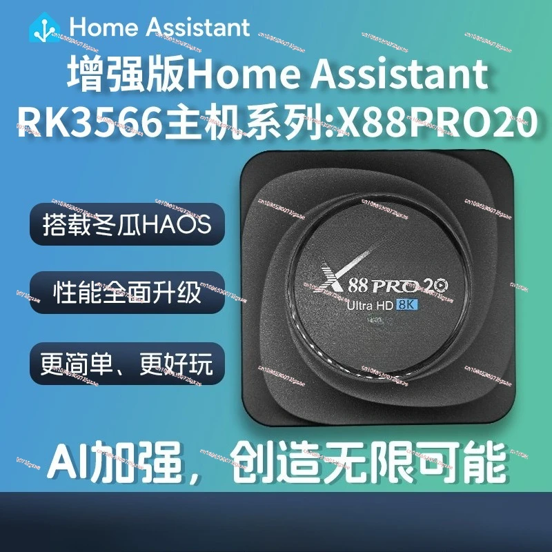 

HomeAssistant Box rk3566 with NPU Smart Home Gateway HomeKit Assistant x88pro20