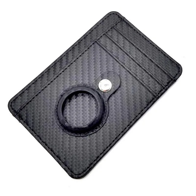 Tracker RFID Porte-Cartes, Portefeuille Multifonction, Porte-Cartes De Crédit, Étui De Protection AirTag Intégré