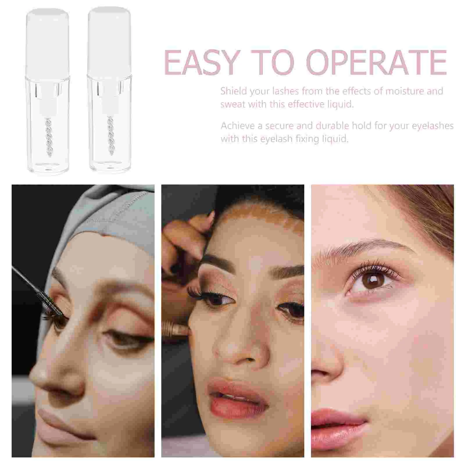 4pcs Clear Eyebrow Setting Gels Sweat-Proof Eyebrow Liquid Brow Gel Brows Styling Liquid for Women clear brow gel