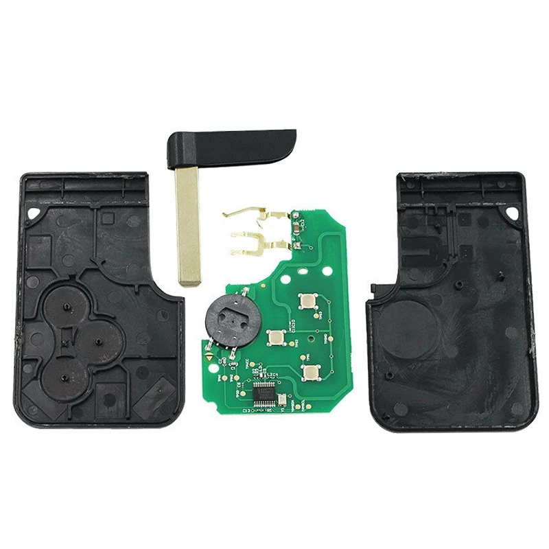 2 For Renault Megane Smart Card 3B 433MHZ PCF7947 Semi-Intelligent Remote Key