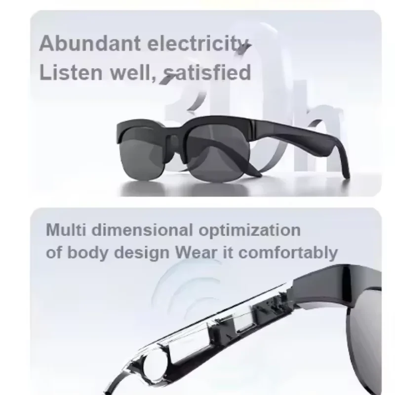 Lenovo AI Smart Glasses 8K 4K HD Hands-Free Calling AI Translation ChatGPT Logging Music Playback Men Women Smart Sunglasses - view 2