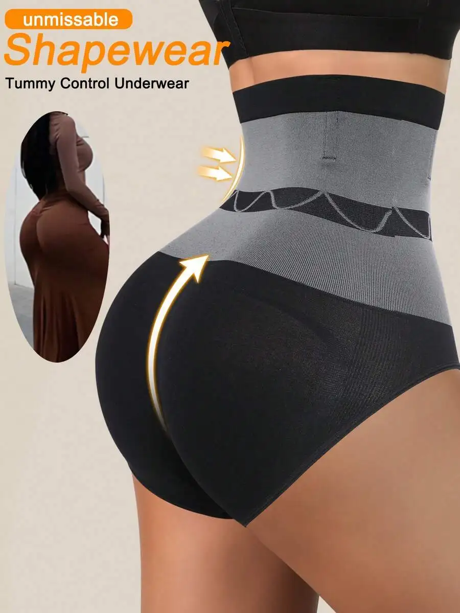 Seamless High Waist Shapewear Panties Tummy Control Butt Lifter Body Shaper For Women