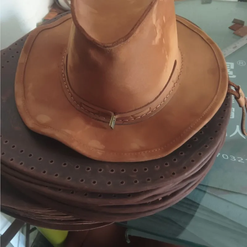 New fashionable leather hats outdoor and for men
