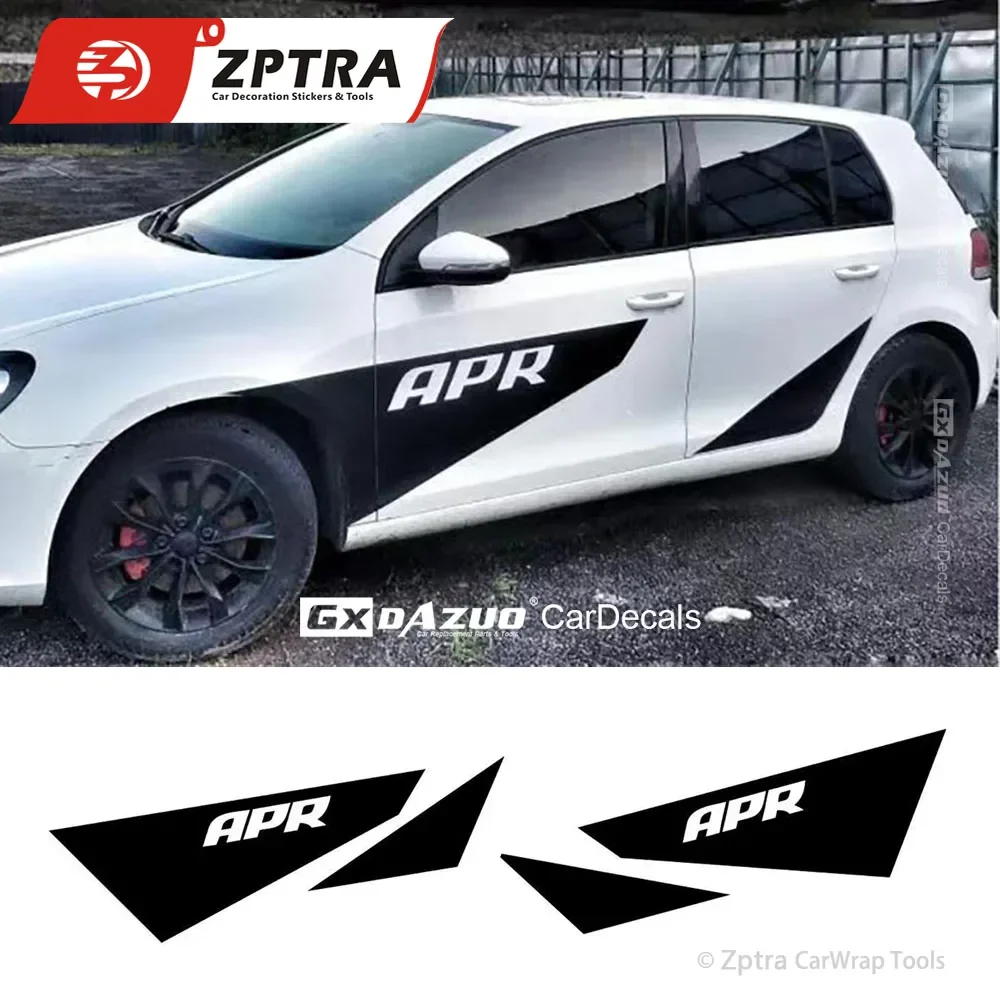 

For Volkswagen Golf POLO Vinyl Graphics Side Stripes Kit Decals APR Personality Car Door Change Decoration Custom Car Sticker