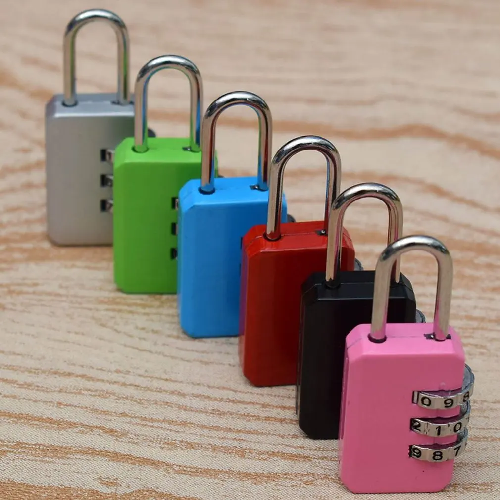 3 Digit Code Combination Padlock For Luggage Combination Number Lock Padlock For Zipper Bag Suitcase Drawer Durable Locks