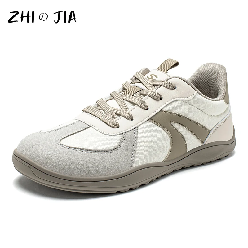 New Large size Men's Wide toe Shoes Autumn and Winter Leather Sneaker Urban Comfortable Flat Foot Hiking Footwear 37-47