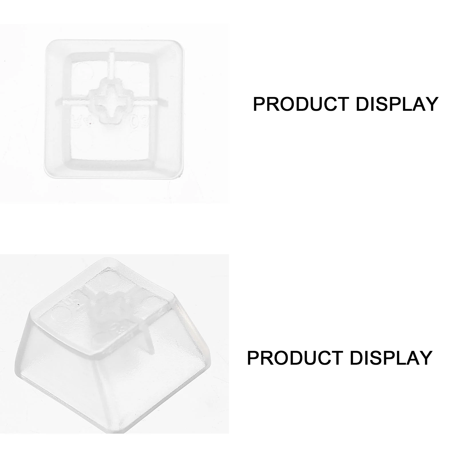 

10pcs R4 White Keyboard Computer Key Cover Transparent Key Cap Keys Computer Mechanical Caps Storage Durable Smooth