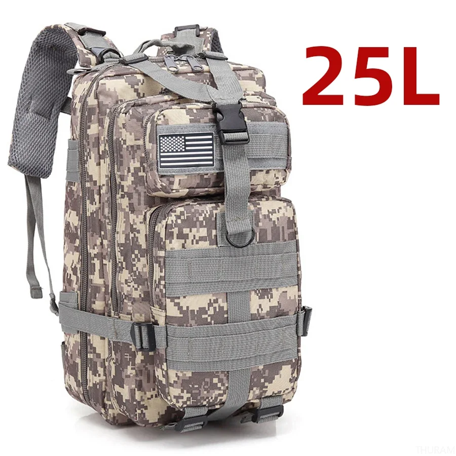 Thuram 25L/50L Robustes Nylon Wasserdicht Taktische Sport Trekking Angeln Jagd Camping Wandern Tasche Rucksack Outdoor Rucksäcke 6