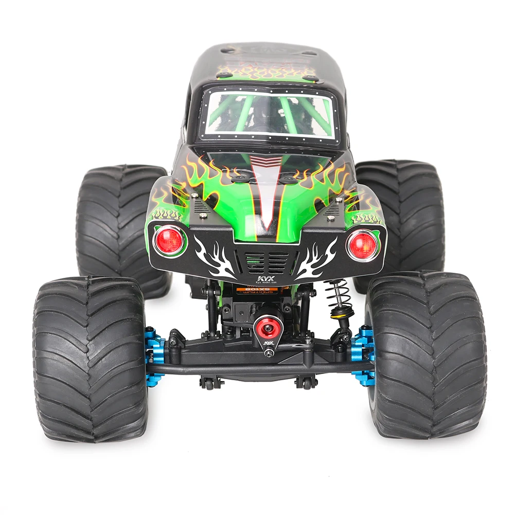 KYX Racing przednia osłona kratki ze stali nierdzewnej ulepszenia części akcesoria do 1/18 RC samochód LOSI Mini LMT 4X4 Monster Truck