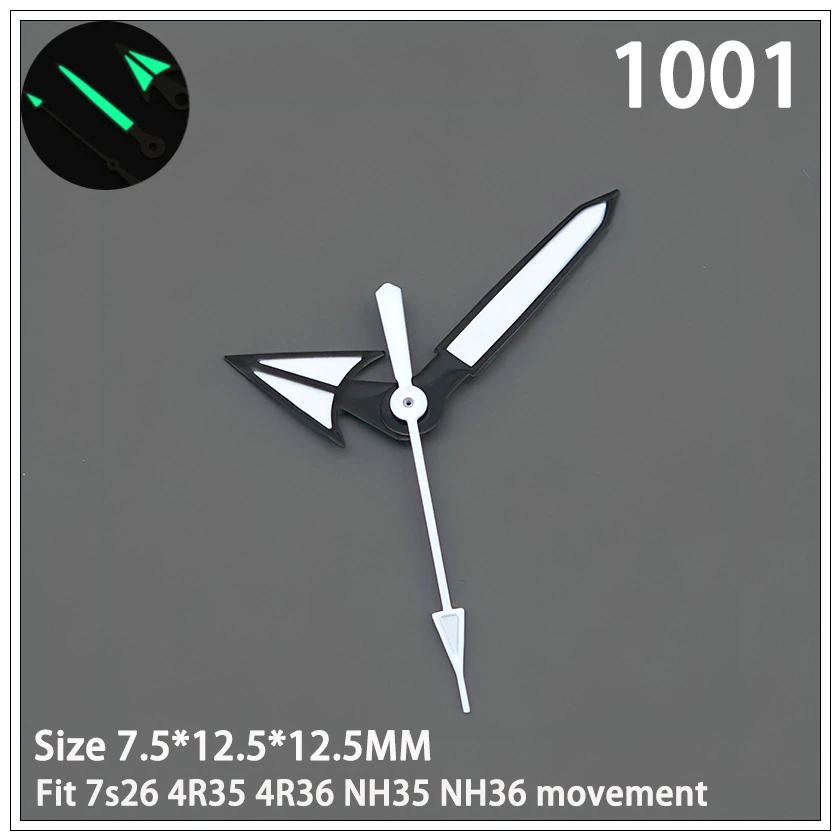 Gold And Silver Black Red Nh35 Hands Watch Hands