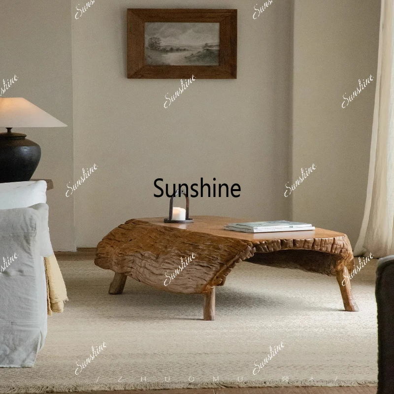 

Creative | Coffee table living room home solid wood coffee table B & B Japanese-style wabi-sabi furniture