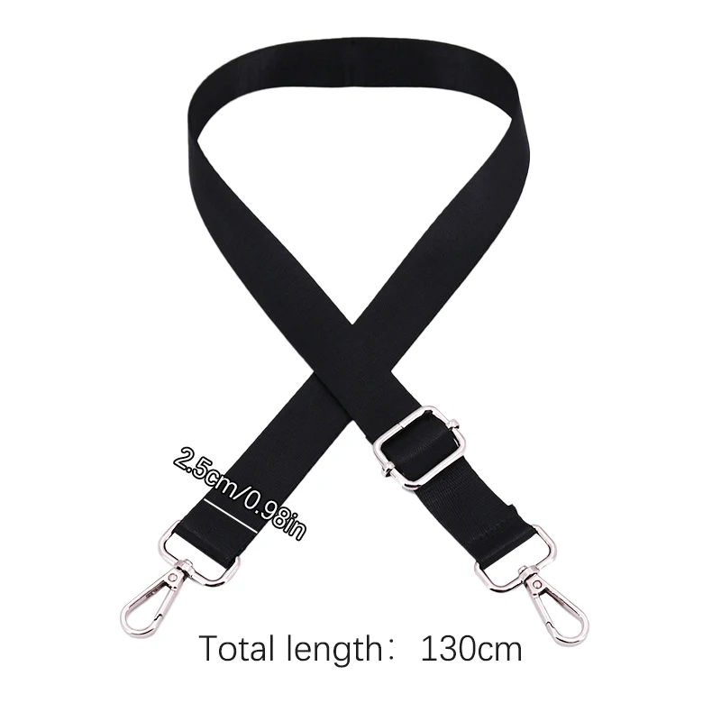 Shoulder Bag Strap Fashion Wide Replacement Strap For Bags Nylon Woman Messenger Bag Accessories Metal Buckle Bag Straps