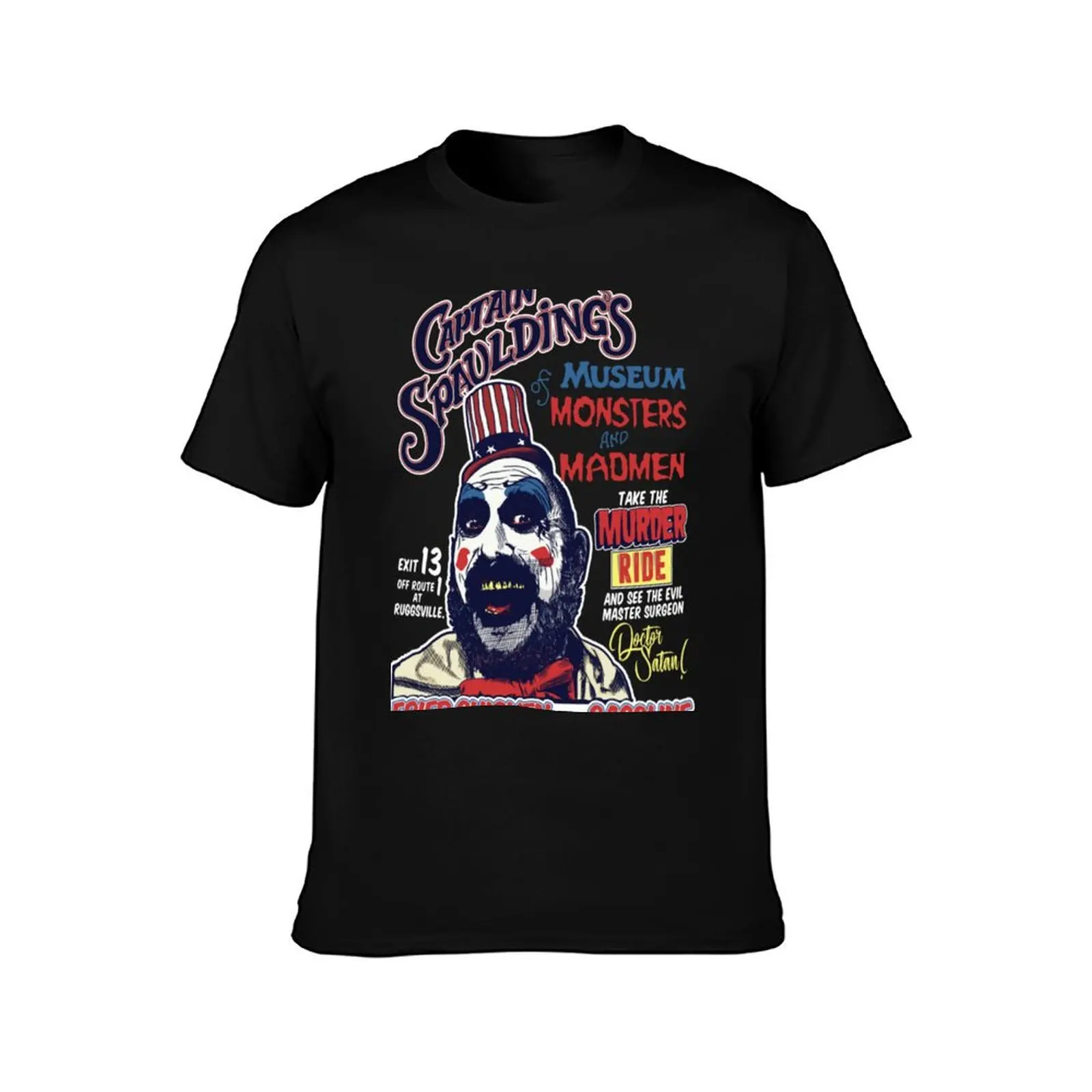 Captain Spaulding&x27;s T-Shirt Summer Casual Cotton Tee Oversized Streetwear Tops Vintage Graphic Print Unisex Men Women
