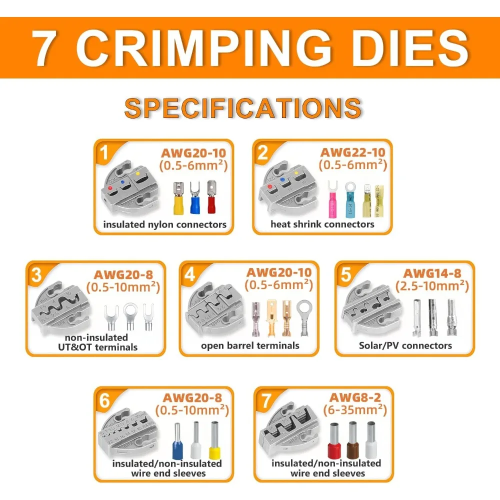 طقم مكشكش مكون من 9 قطع مع فكي قابل للتبديل للمشروعات الكهربائية والسيارات والطاقة الشمسية