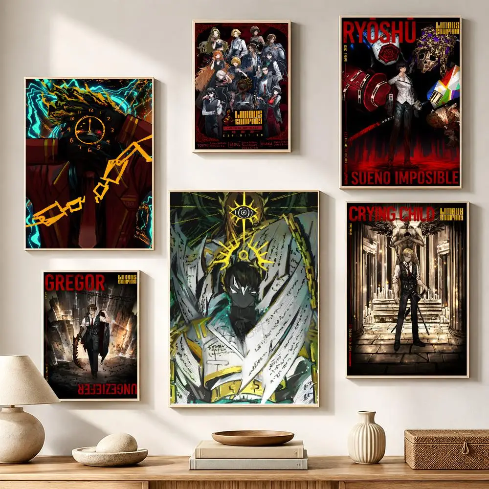Game Dark RPG Limbus Company Poster High-definition waterproof stickers, suitable for home décor,holiday decorations