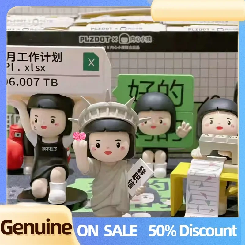 

Genuine Inner Child Plzdot Series Pvc Blind Box Contemporary Working Young People'S Workplace Status Model Mysterious Box Gift
