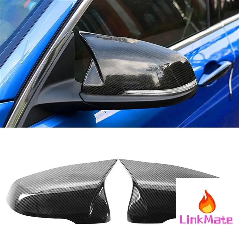 

Rearview Mirror Shell Modified Horn Carbon Pattern 51167386567 51167386568 For BMW 1 Series X1 F48 F49 X2 F39 Z4 F52