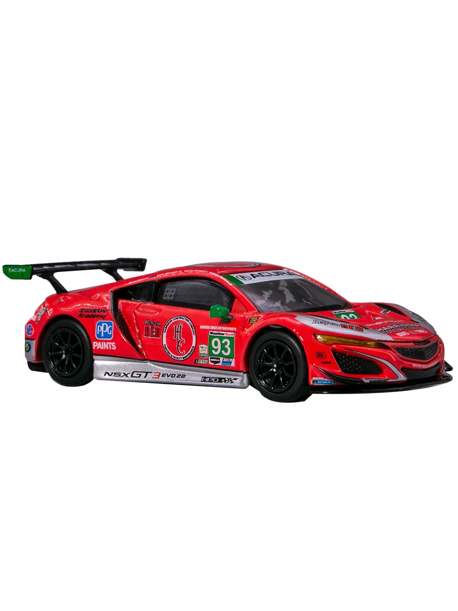 1:64 Honda Acura NSX GT3 EVO22 Sports car #617 alloy die cast simulation car model, boys' toys,children's holiday birthday gifts