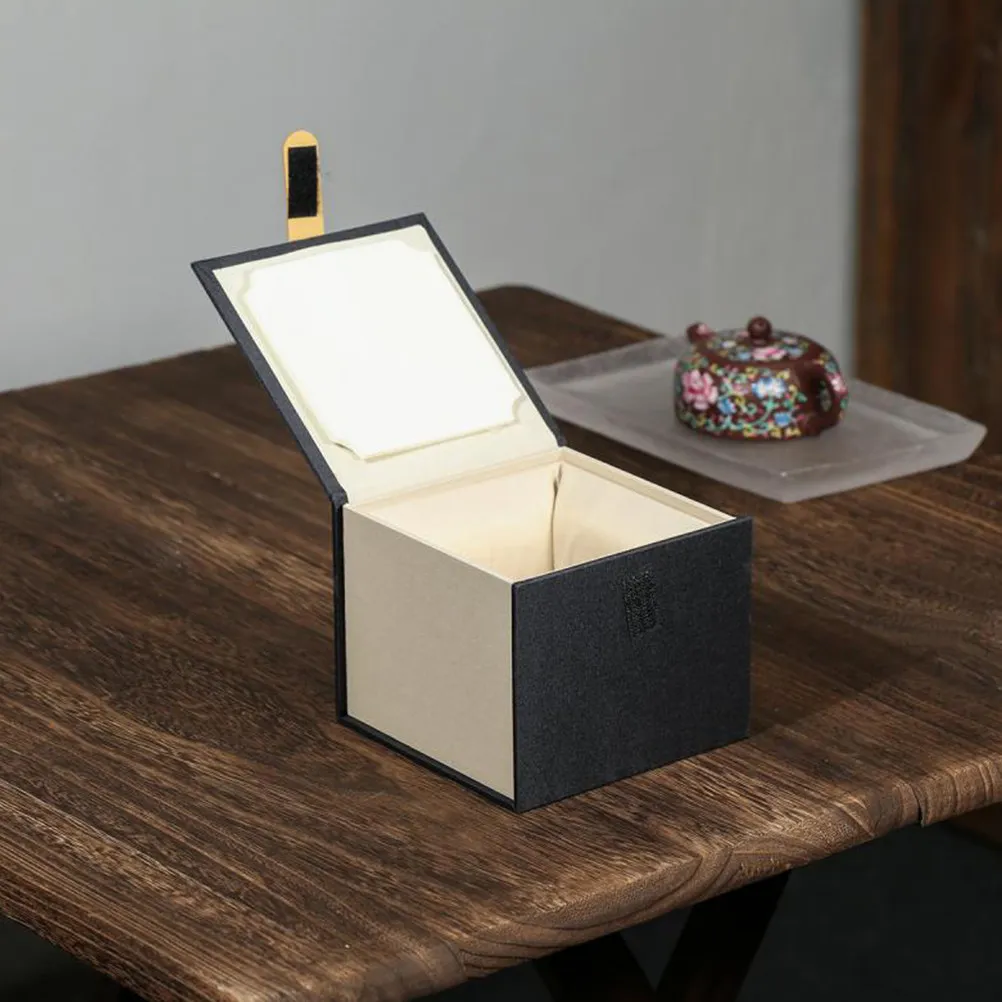 Elegant Cloth Tea Cup Packing Box Decorative Gift Storage Box for Teaware Chocolates Jewelry Protective Storage Holder