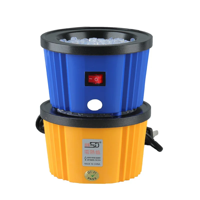 100W Constant Temperature blue Hot Glue Pot for Nail Hair Extension EU Plug Keratin Glue Accessories 100-240V big glue pot