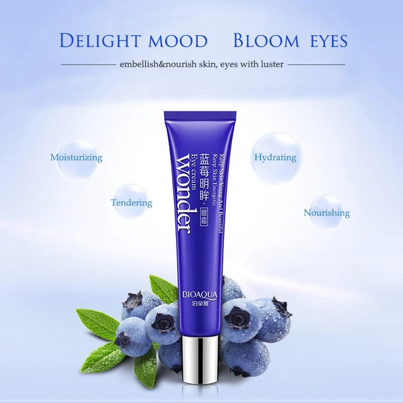 Bioaqua Blueberry Eyes Cream Firming Eye Anti Puffiness Dark Circles Under Eye Remover Moisturizing Eyes Skin Care Products