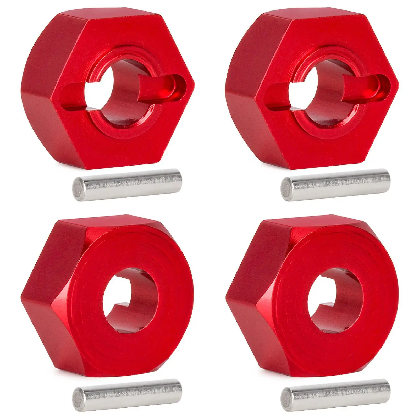 Adattatori per mozzo ruota motrice per auto RC in alluminio antiscivolo professionale sostituisce facile da installare fai da te per 1/14 RC 14210 con perni