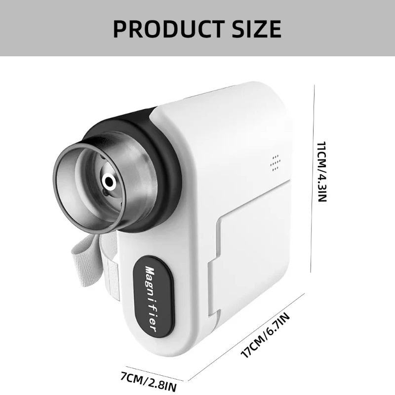 Microscopio Digital portátil bolsillo con pantalla 2 pulgadas para niños y adultos, vídeo electrónico, envío directo