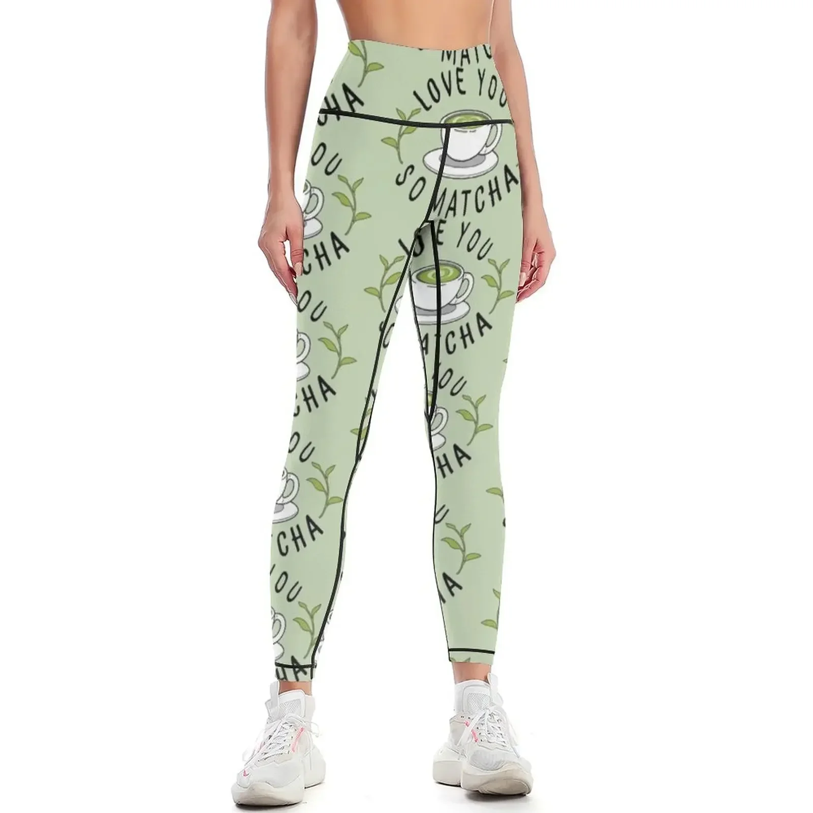 

Love Matcha Leggings sportswear woman gym 2025 workout clothes for legging push up Sports pants woman Womens Leggings
