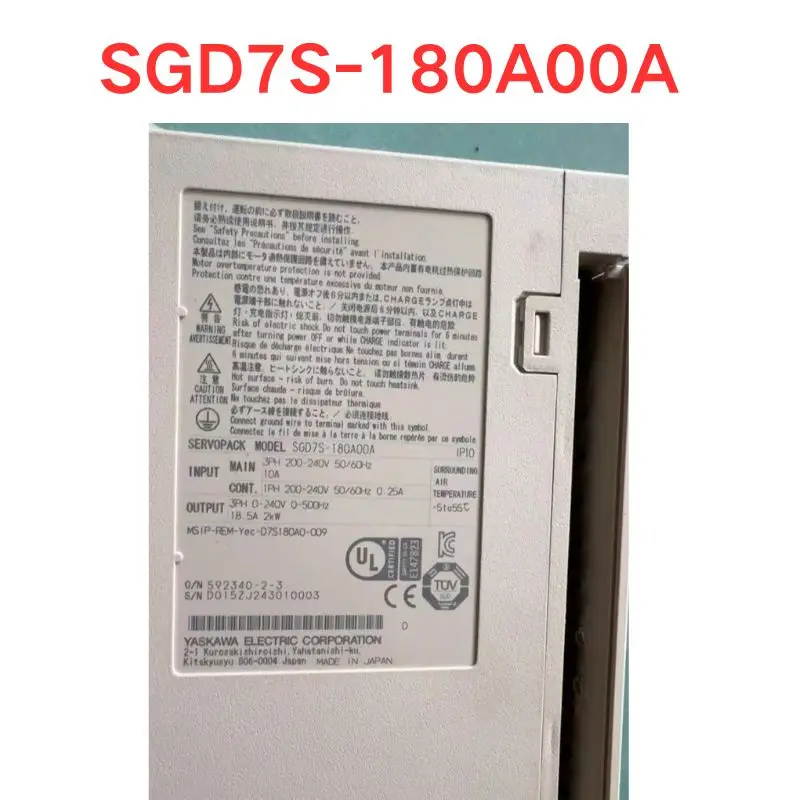 Used OEM disassembled parts SGD7S-180A00A Servo driver Functional test OK Fast delivery Original imported
