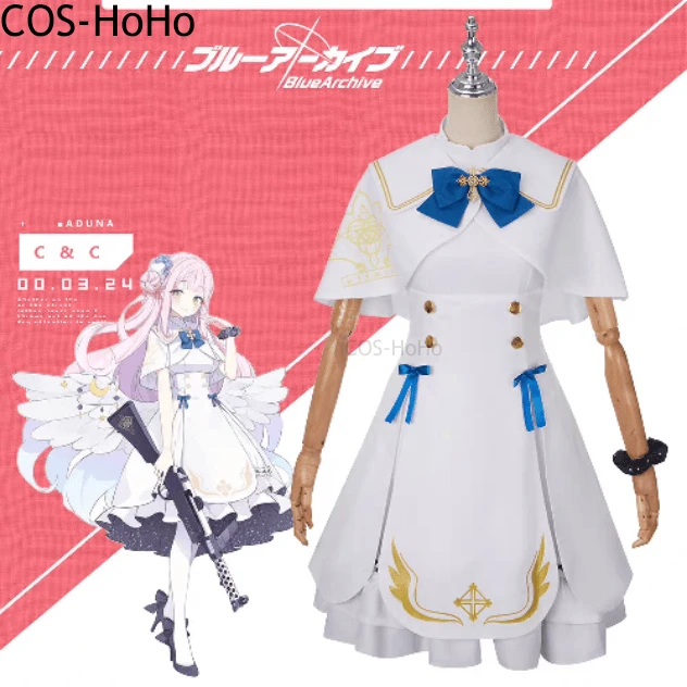 

COS-HoHo Blue Archive Misono Mika Game Suit Sweet Lovely Dress Uniform Cosplay Costume Halloween Party Role Play Outfit