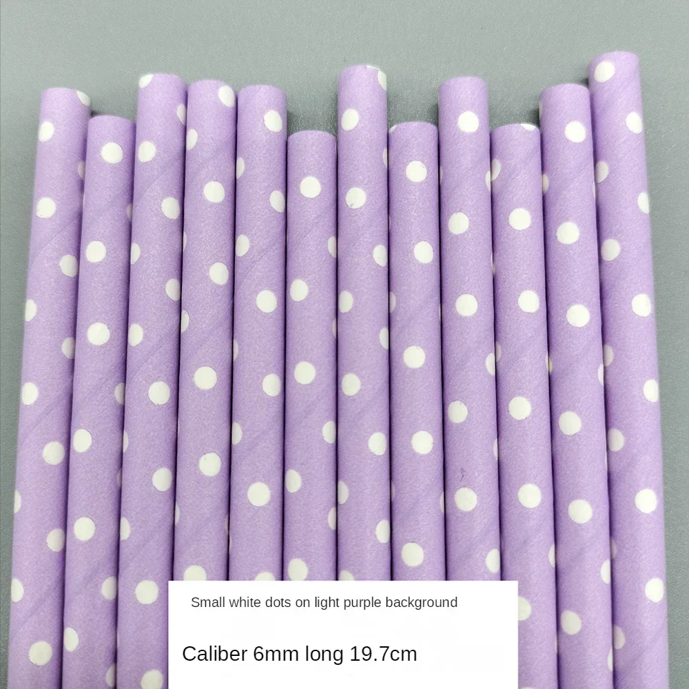 

25pcs One Time Eco Friendly Paper Straws Degradable Wedding Event Party Supplies Birthday Party Beverage Straws Decoration