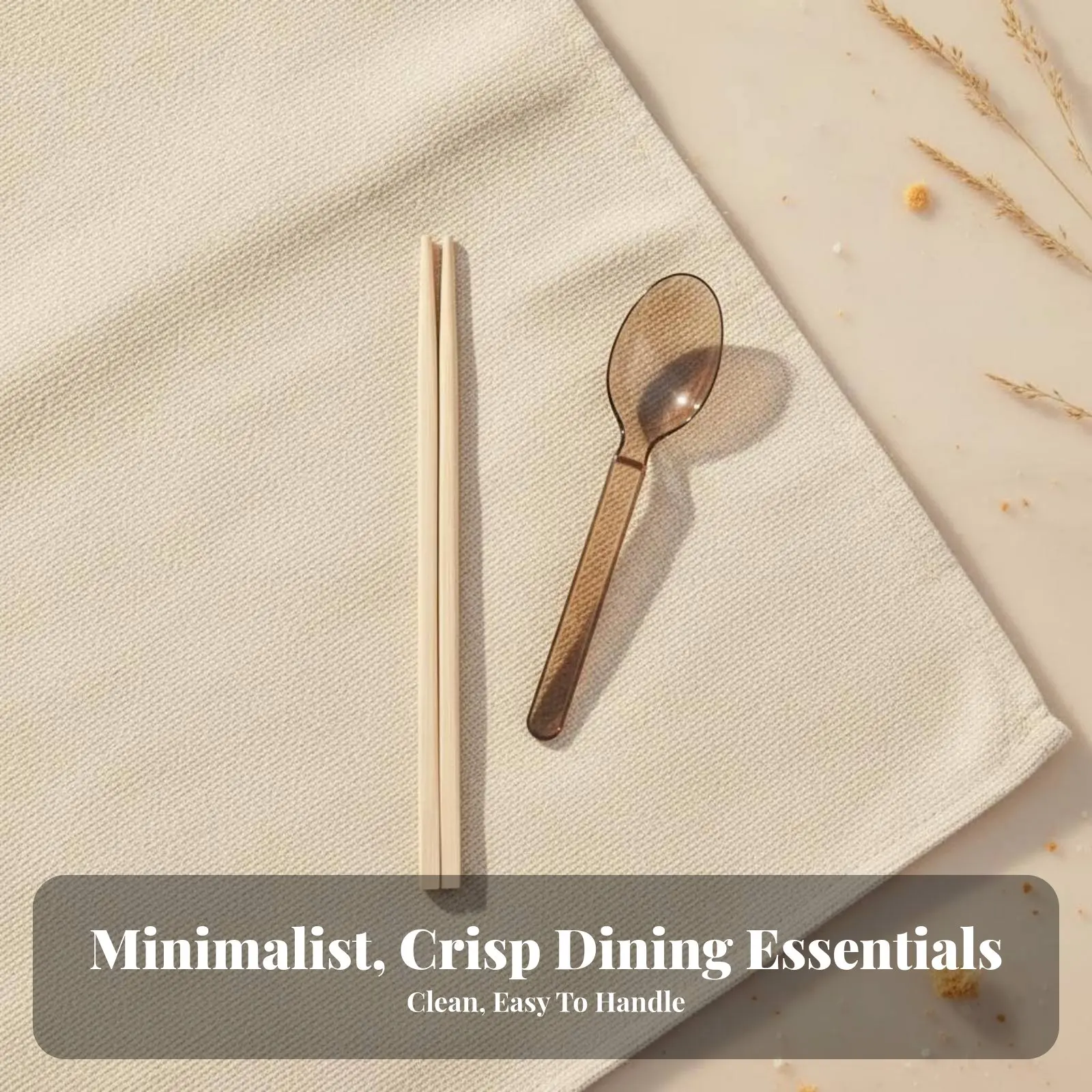 

Tableware Set, Western Style, 4-in-1, Spoon, Chopsticks, Toothpick, Napkin, Fast Food, Takeaway, Random Design