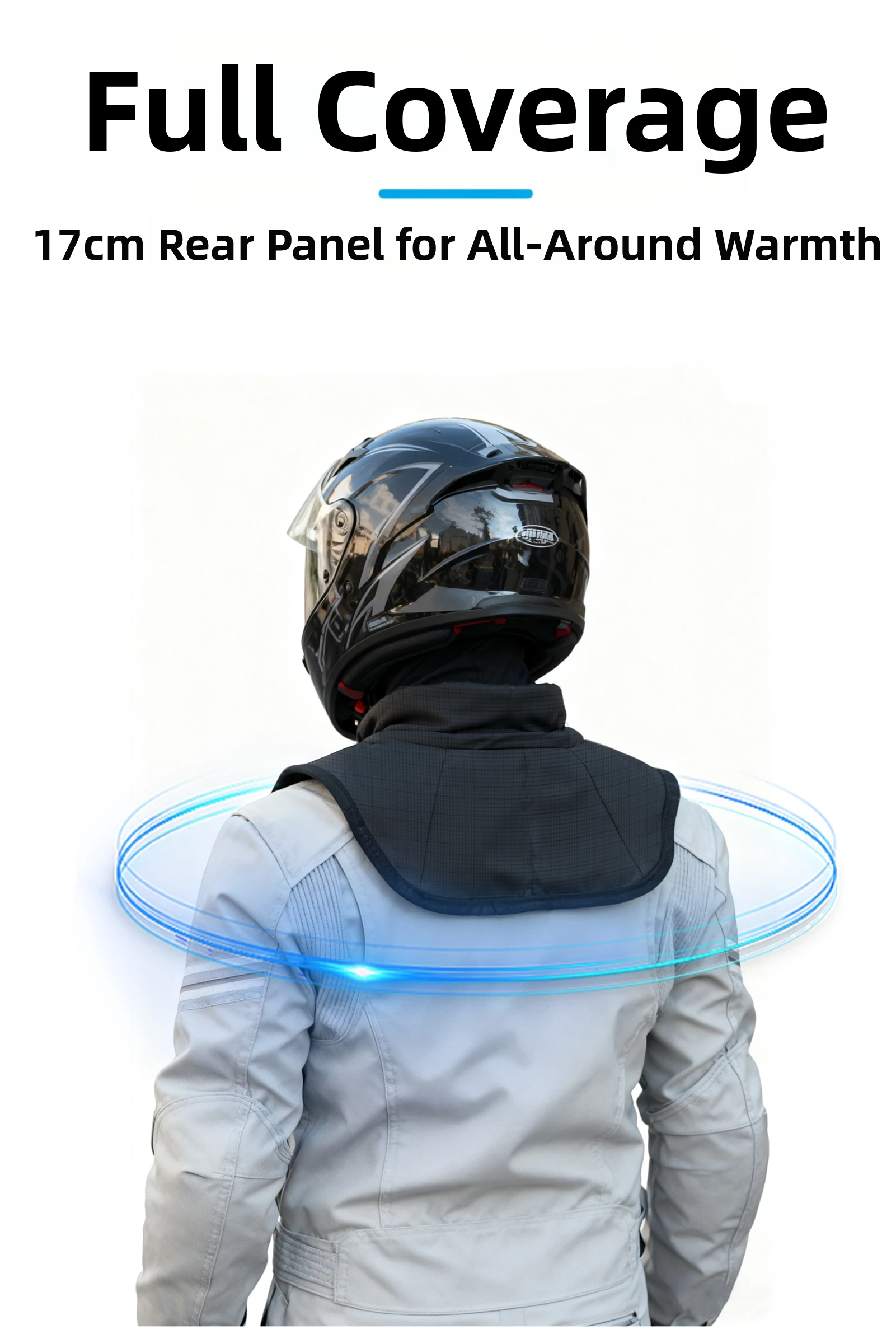 OFFBONDAGE Motorrad Winter Warm Halstuch Motorradfahrer Fahrer Brust Nackenschutz Winddicht Wärmer Schal Lätzchen Thermokragen – Detail 9
